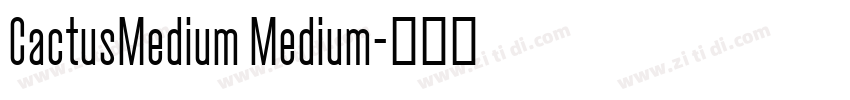 CactusMedium Medium字体转换